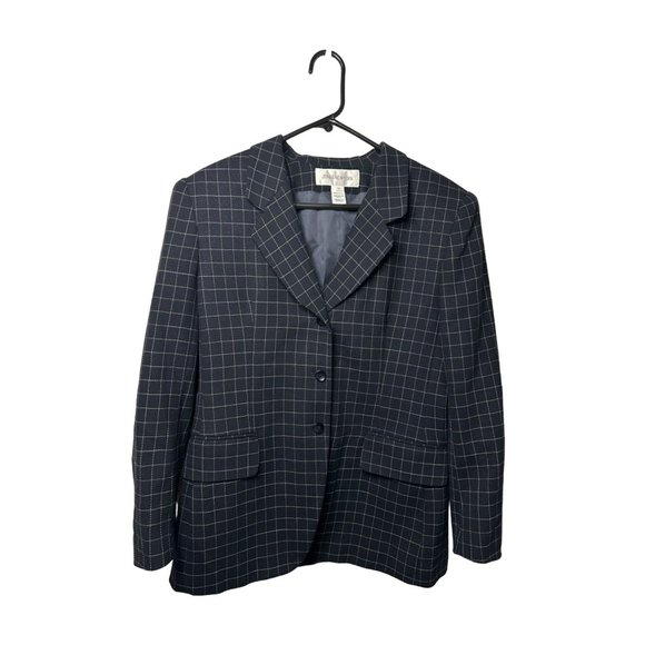 VTG Jones New York 100% Wool 3 Button Business Sophisticated Ladies Blazer SZ 12 - Picture 4 of 6